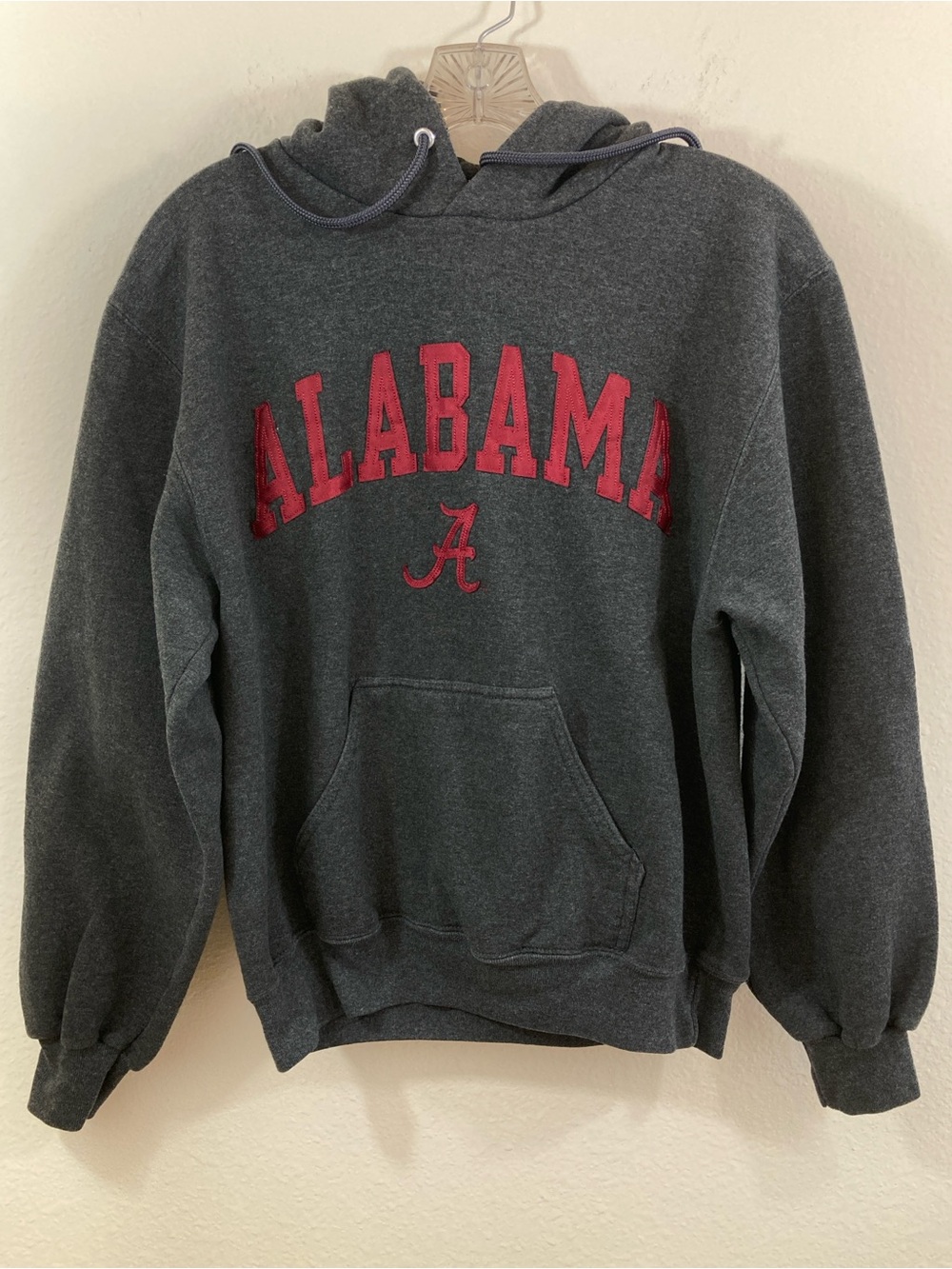 Jones & Mitchell University of Alabama Gray Hoodie Size S Crimson Logo
